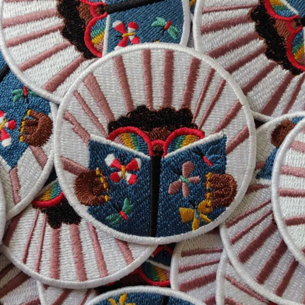 Embroidered patch sample